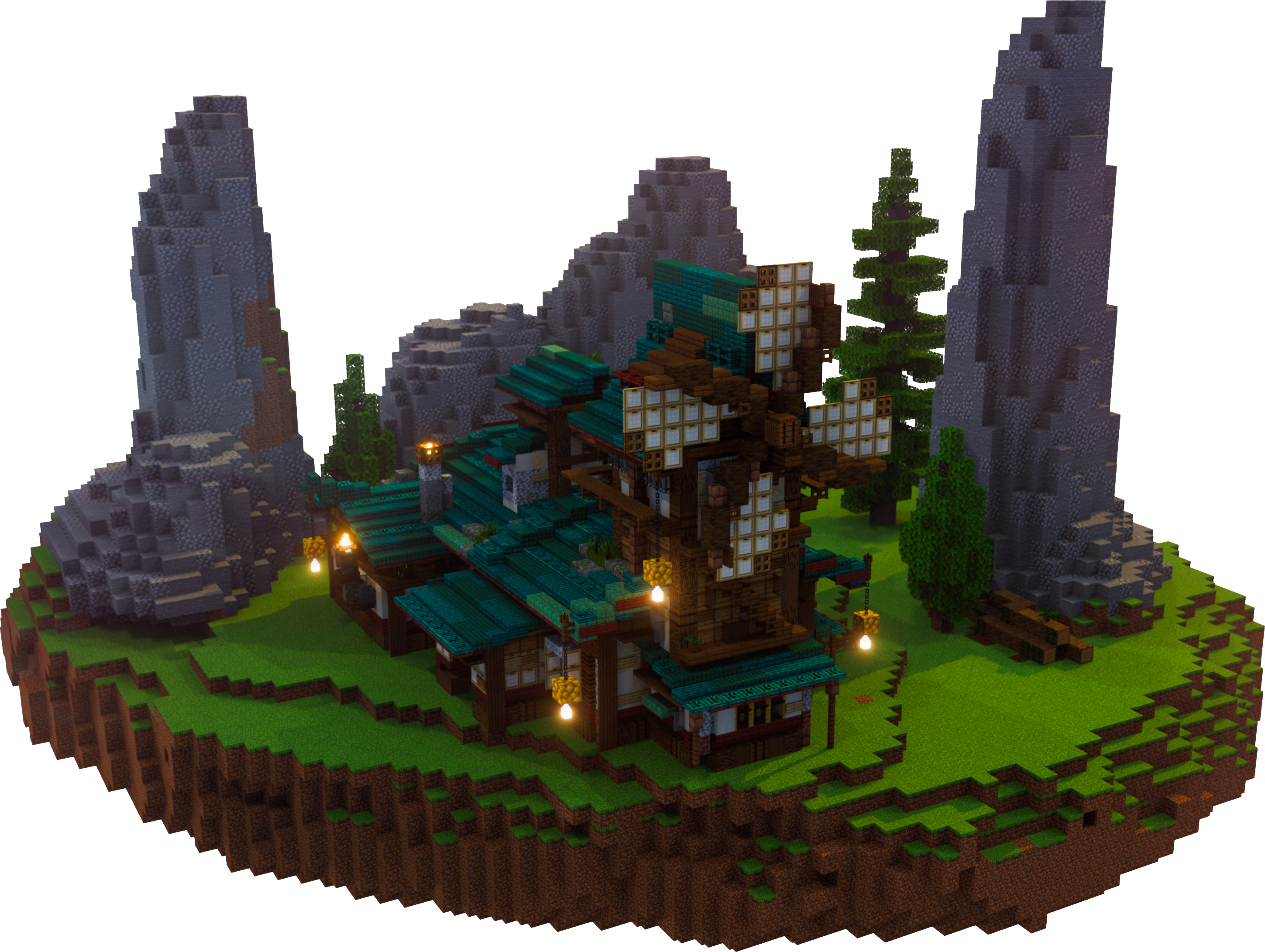 Minecraft-постройка студии Альянс Искусства